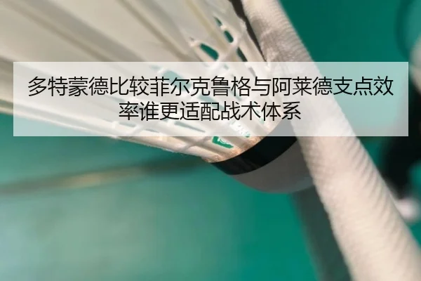 多特蒙德比较菲尔克鲁格与阿莱德支点效率谁更适配战术体系
